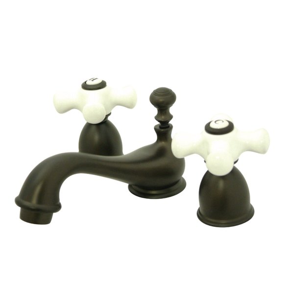 Kingston Brass KS3955PX Mini-Widespread Bathroom Faucet, Oil Rubbed Bronze KS3955PX
